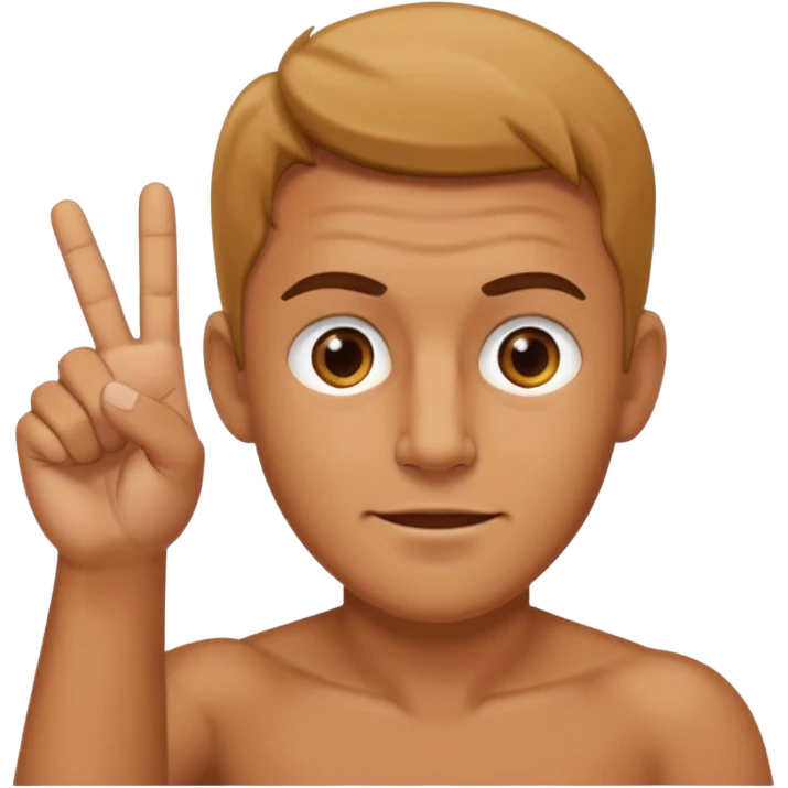 Flipping middle finger guy emoji