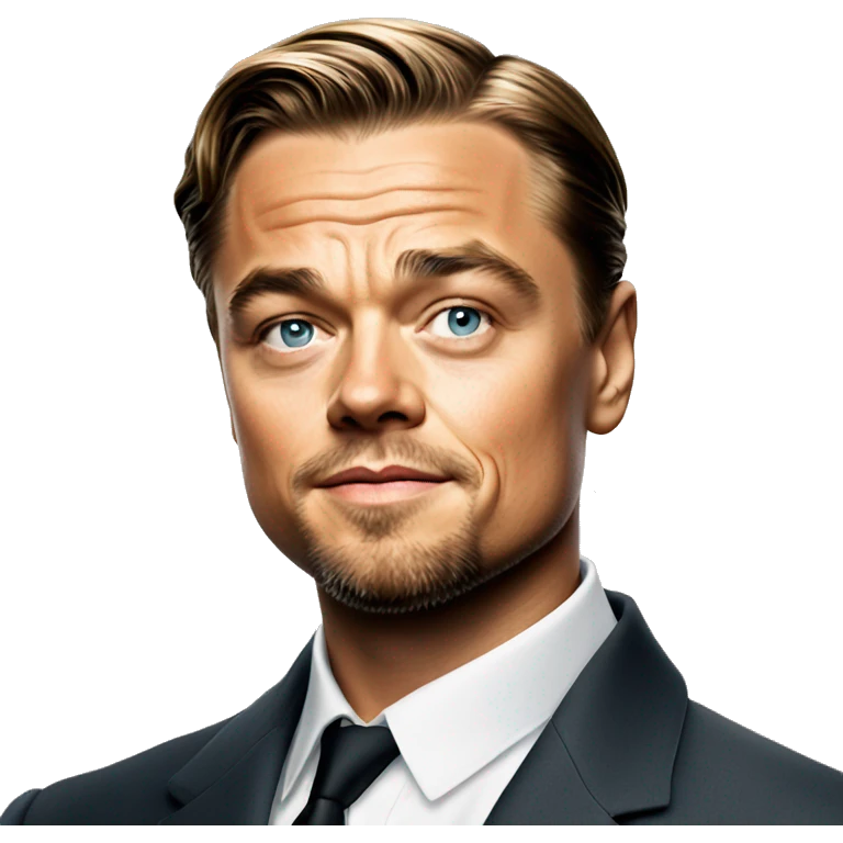 Leonardo DiCaprio with martini glass emoji