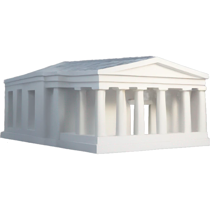Greek White building emoji