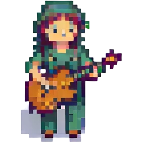musician pixel art style emoji