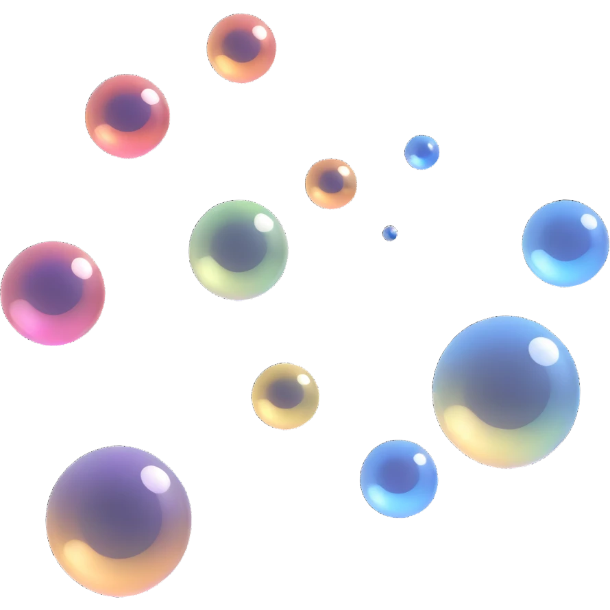 white soap bubbles emoji