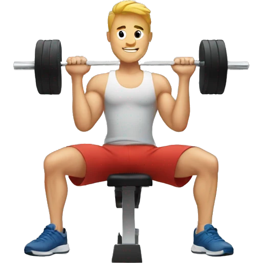 guy working out emoji