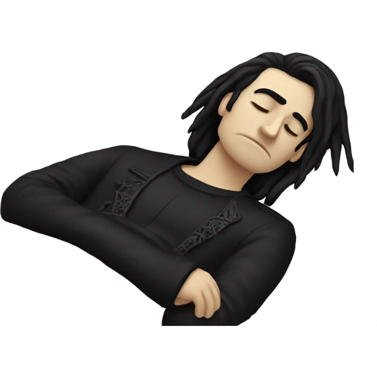 Goth guy sleeping  emoji