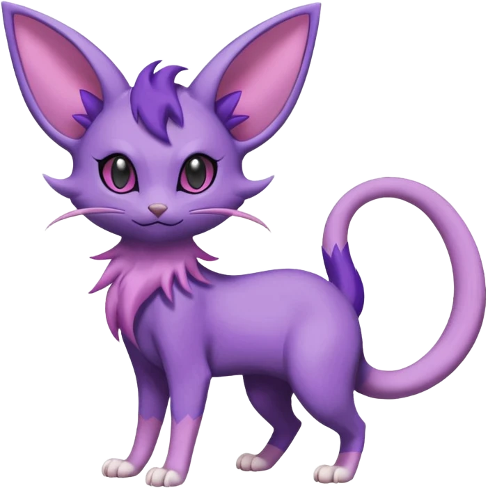 Rattata-Delcatty-Espeon-Purrloin-Fakemon-hybrid-creature (full body) emoji