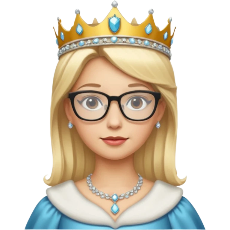 glasses blonde royal  emoji