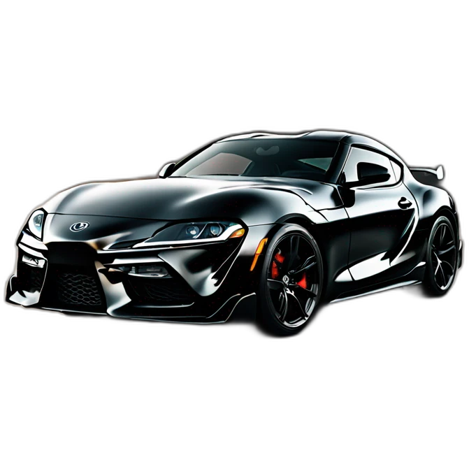 Toyota supra noir pop in bing emoji