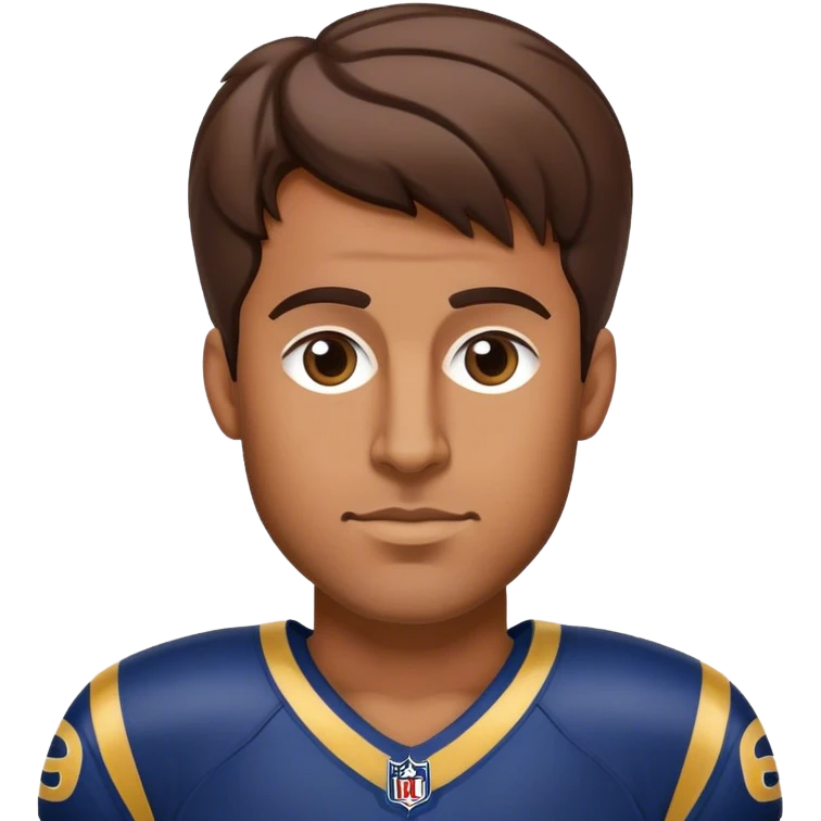 Chill guy in LA Rams gear emoji