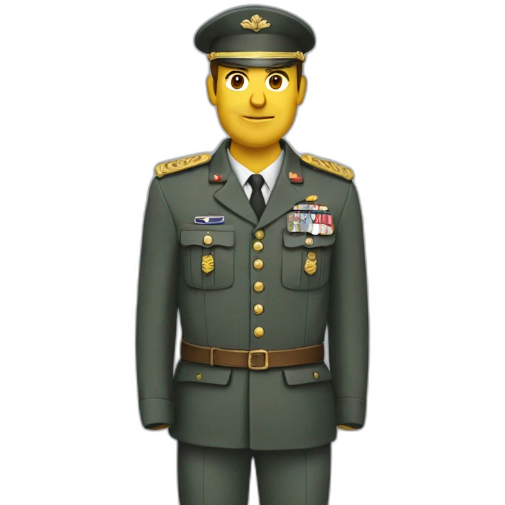 🫡 avec le salut militaire français  emoji