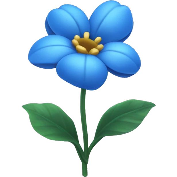 fleur bleue comme tiktok emoji