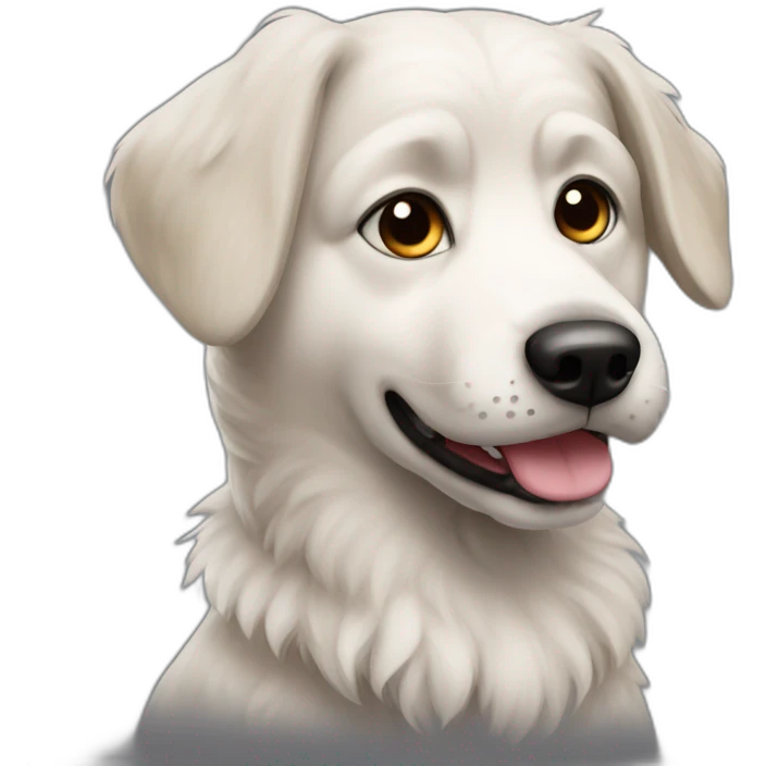 Chien poilu emoji