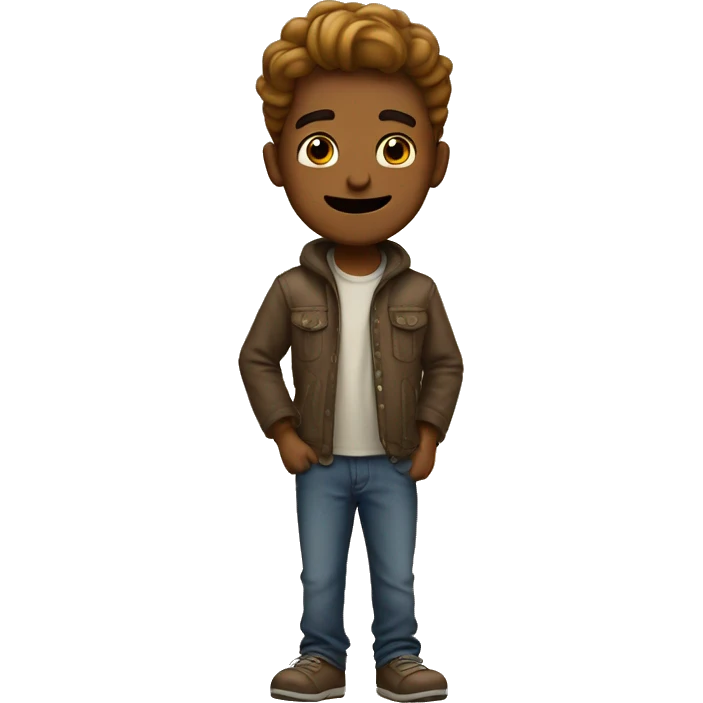 Cute guy with túrórudi emoji