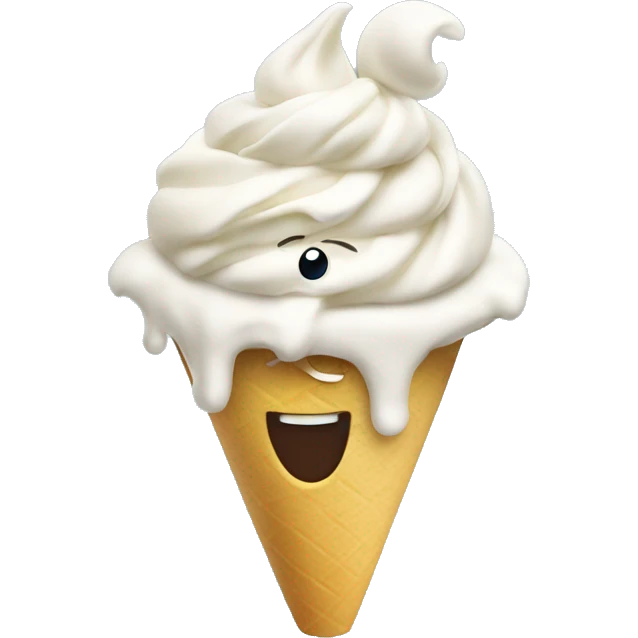 Frozen yoghurt emoji