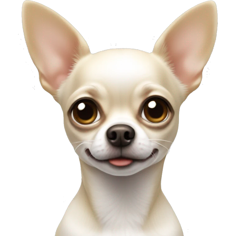 White female chihuahua  emoji