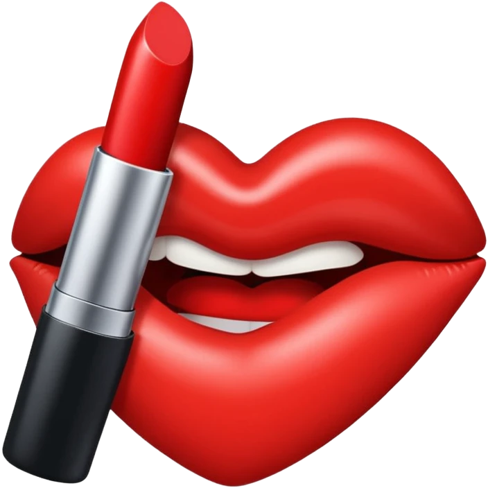Lipstick mark kiss emoji