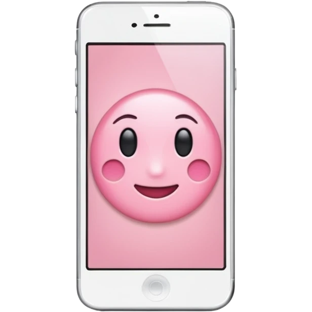 Aesthetic light pink iphone emoji