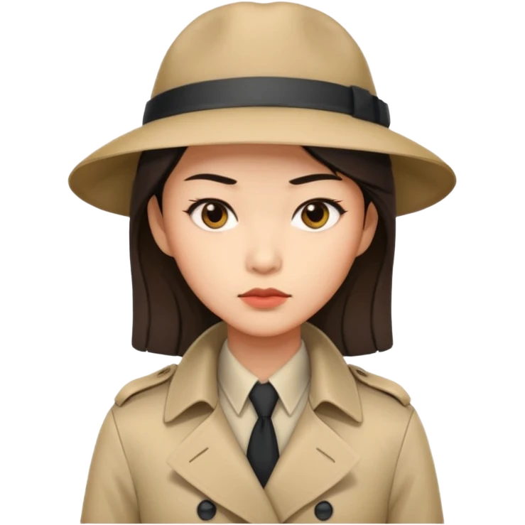 female detective, asian emoji
