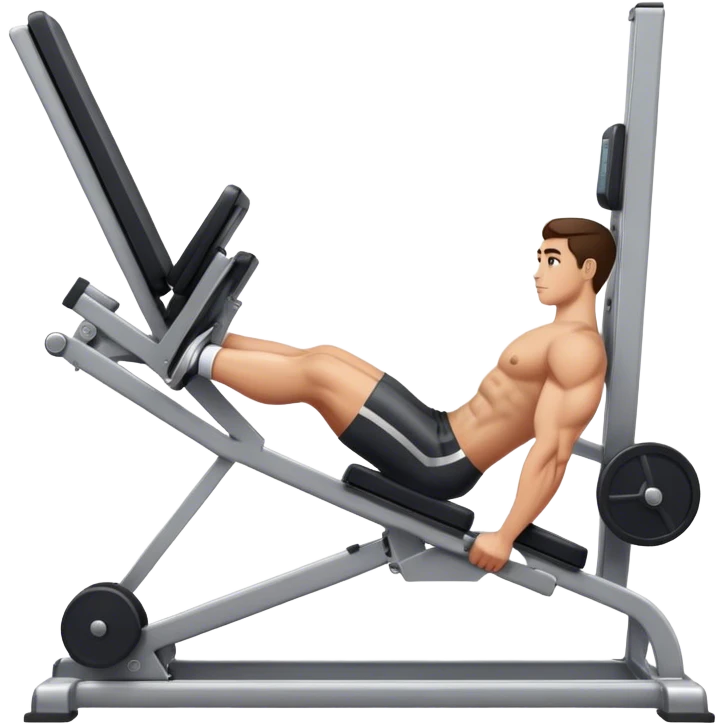 guy how to use a leg press machine emoji