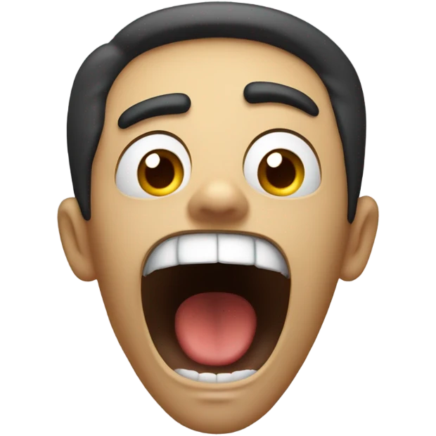 Yelling emoji