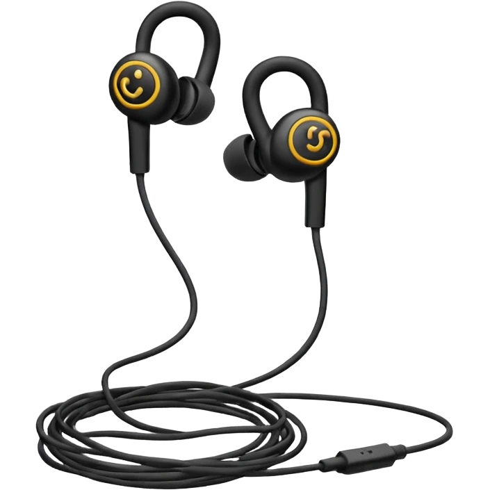 old wired earphones emoji