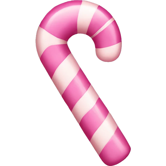 Pink candy cane  emoji