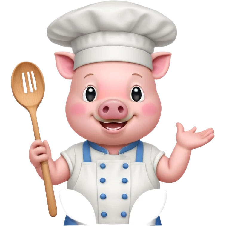 pink chef animal emoji