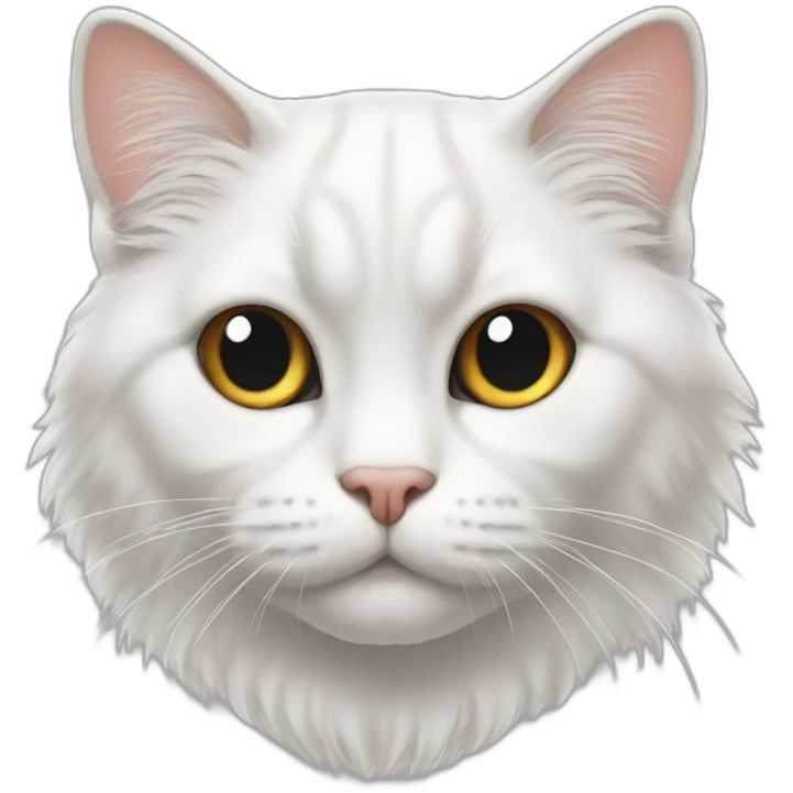 gato persa blanco emoji