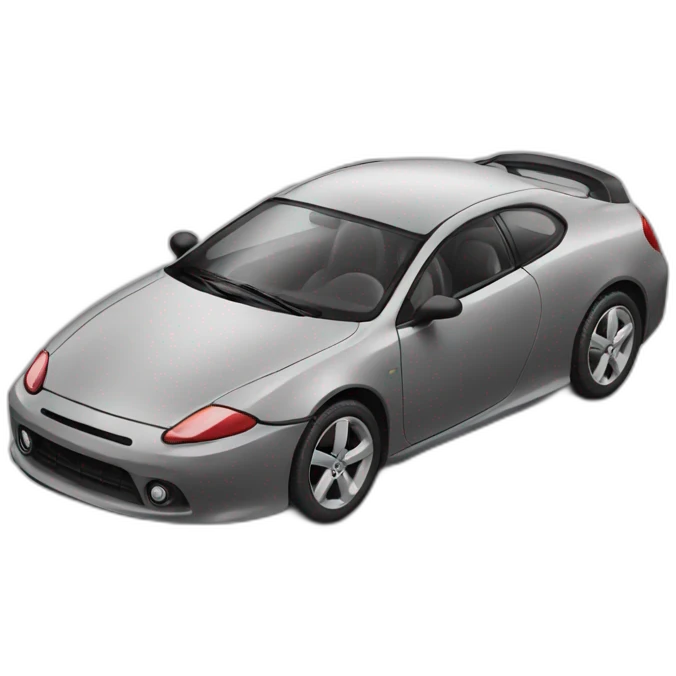 Cat grey and car black white red emoji