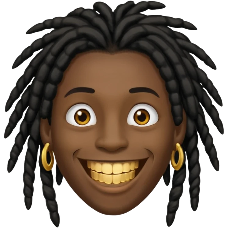 Black dread head emoji