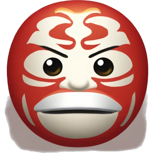 Daruma doll emoji