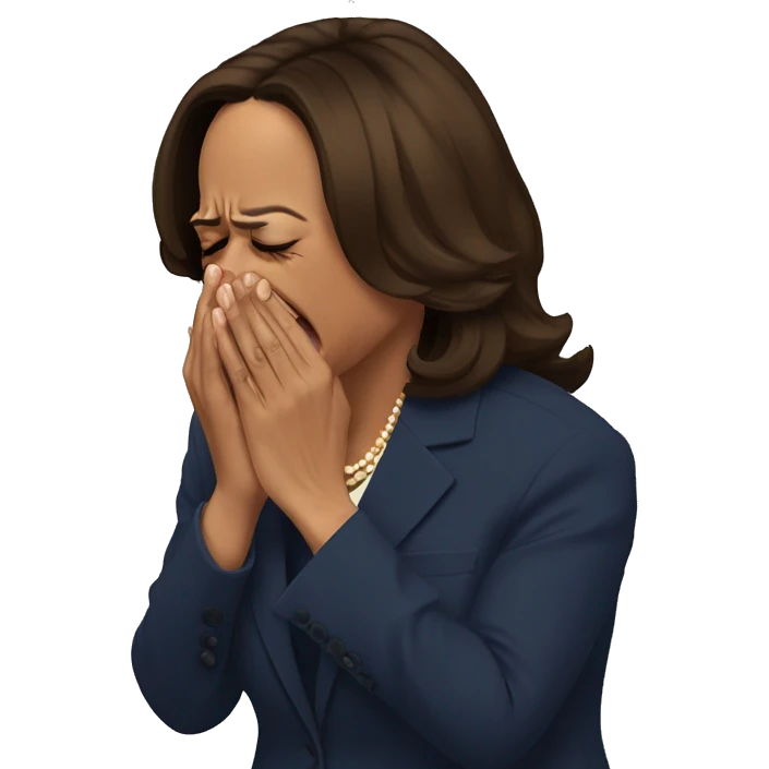 Kamala Harris crying emoji