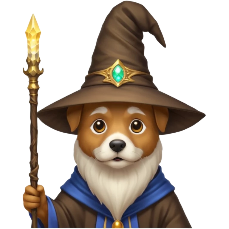 Dog wizard emoji