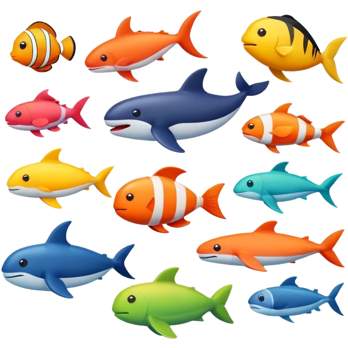 the sea animals emoji