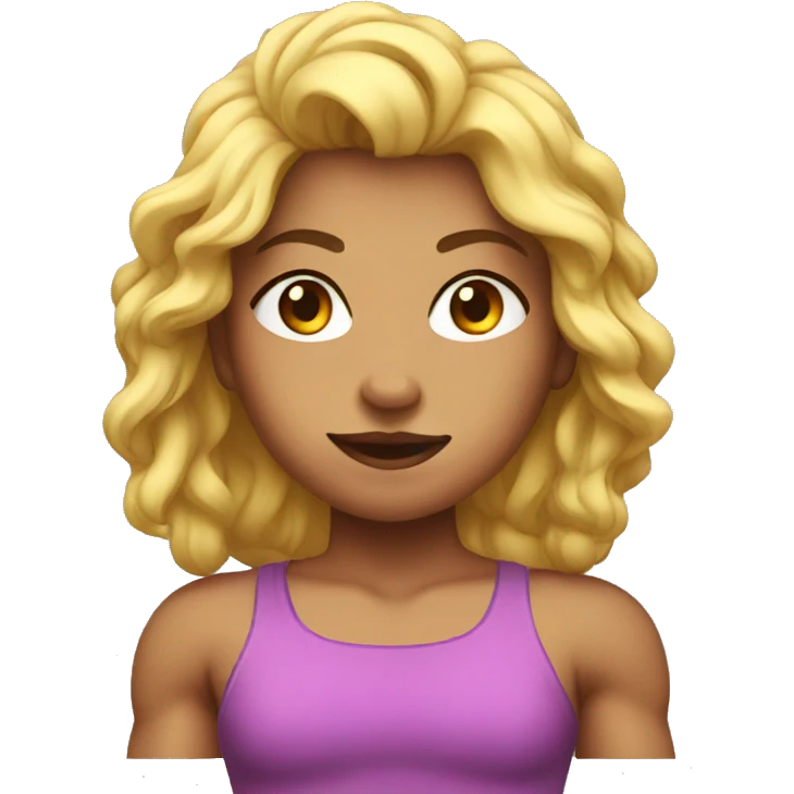 muscular girl  emoji