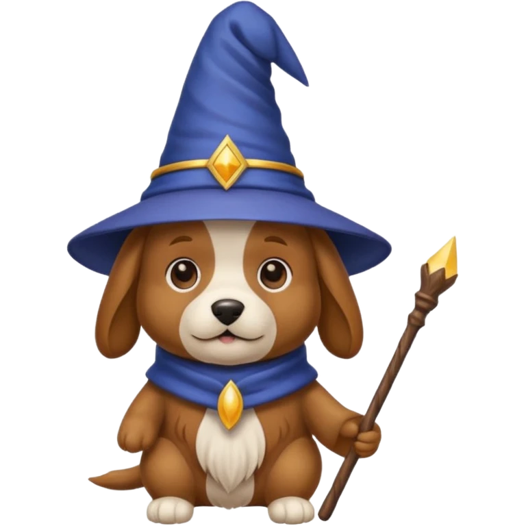 Dog wizard emoji