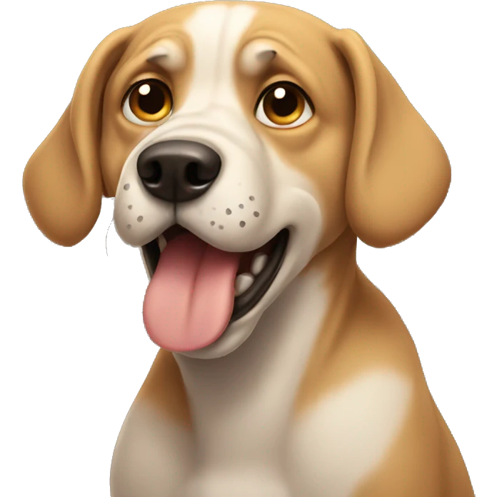Disgusted dog  emoji