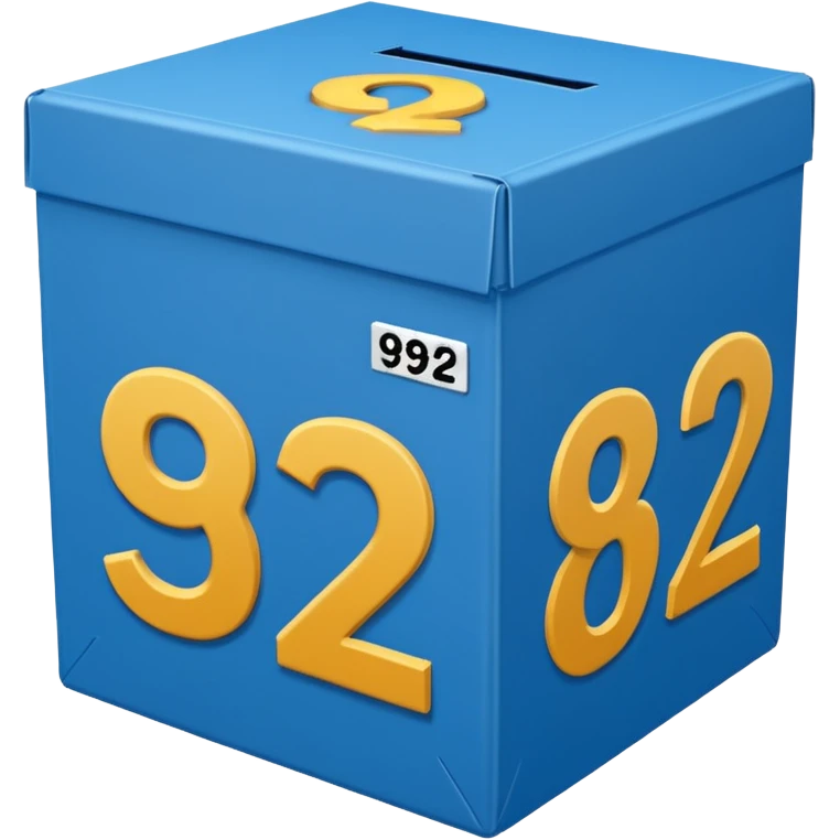 A game name 92 pak size like box background blue emoji