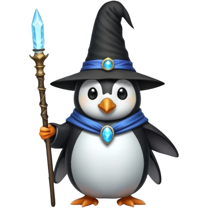 Penguin Wizard emoji
