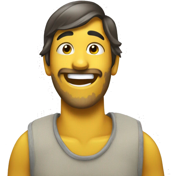 Plátano sonriendo  emoji