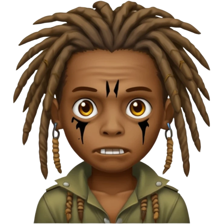 make a brown zumbi boy emoji