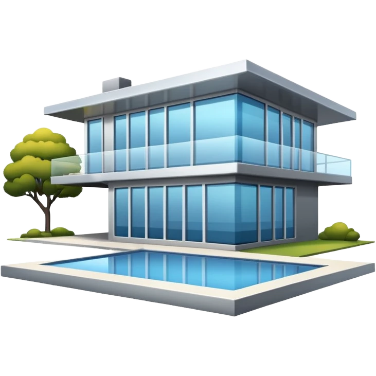 a modern house emoji