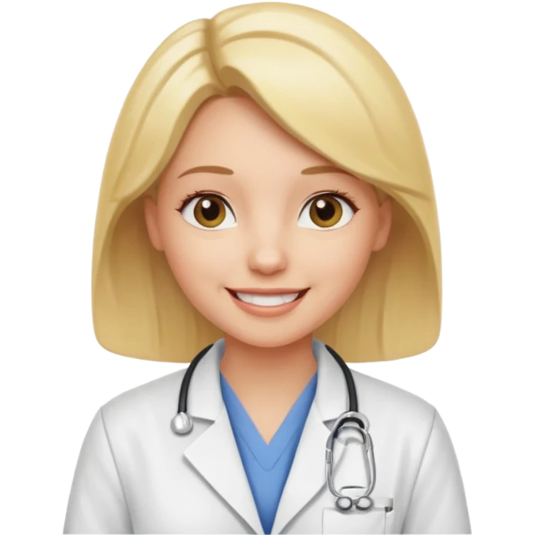 female blonde vet emoji