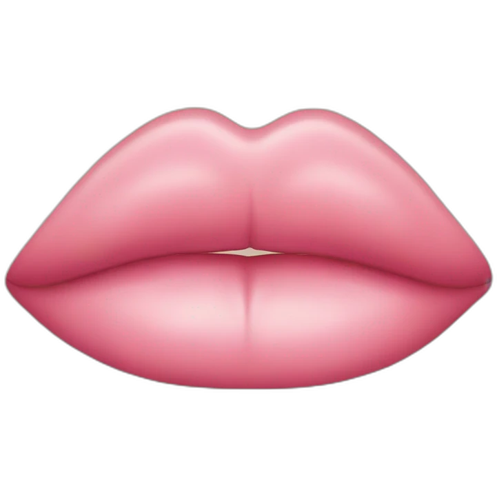 horizontal lips emoji