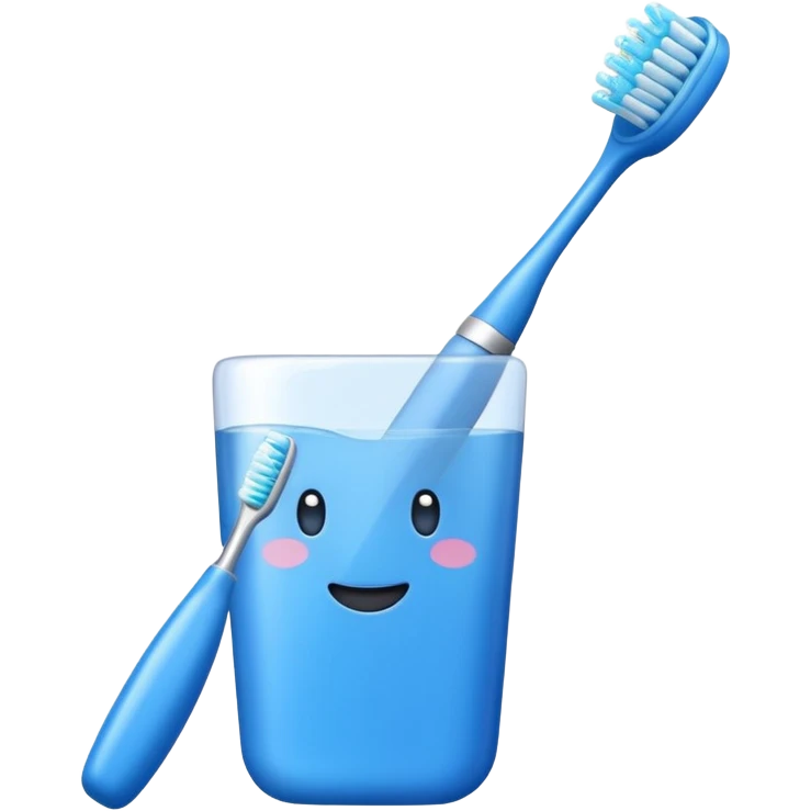 blue Toothbrush emoji