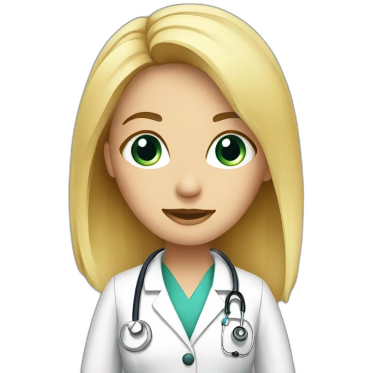doctor female blone emoji