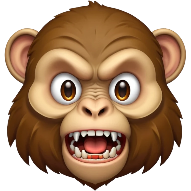 Monkey very angry emoji
