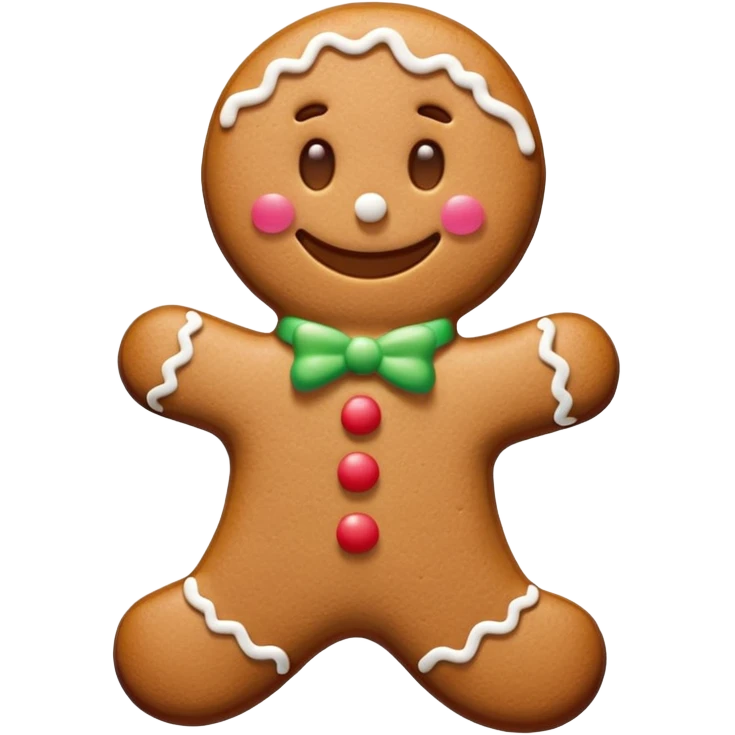 gingerbread man emoji