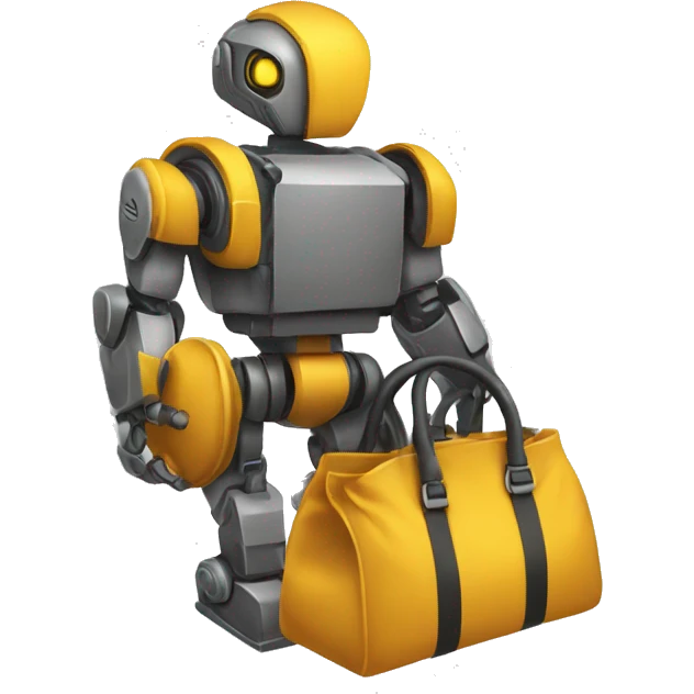 Ladron con bolsa de robo atras de su espalda emoji