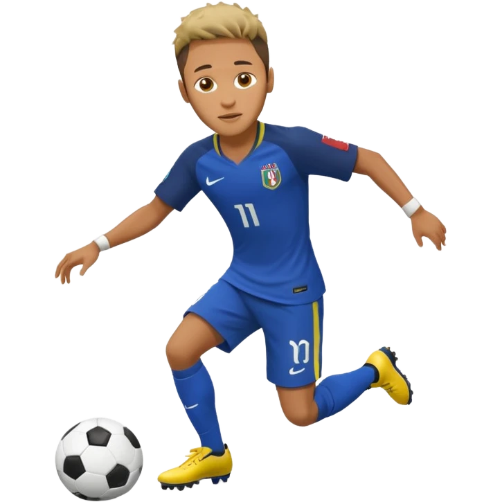 Neymar doing skills emoji