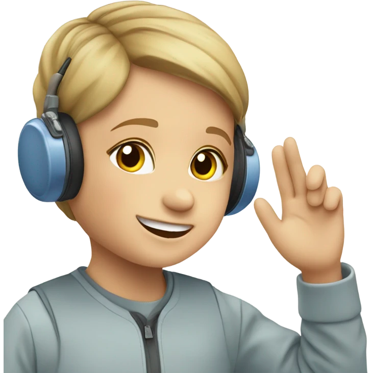 kid with cochlear implant emoji