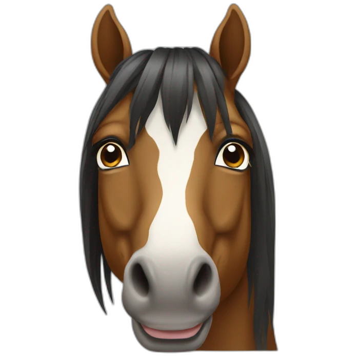 Cheval de face emoji